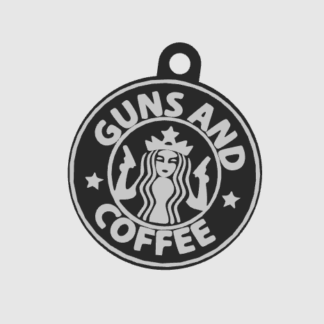 Guns & Coffee Schlüsselanhänger