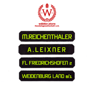 Klett Namensschild 135mm x 25mm (Feuerwehr)